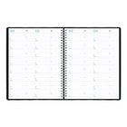 Blueline 2027 Weekly Planner - 10-3/4" x 8-1/2" - Black - Bilingual-Telephone and address section