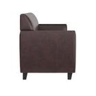 Flash Furniture HERCULES Diplomat Series Brown Leather Sofa-Plush Seat and Back