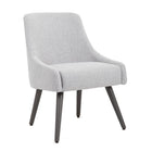 Nicer Interior Fabric Guest Chair – Grey-Durable Construction: Featuring outwardly spread, wood-patterned metal legs, this chair is built for long-lasting stability and strength.