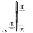 uni-ball Vision Rollerball Pens – 0.5 mm – Black – 12 Pack-Visible ink supply