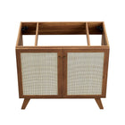 Modway Soma 36" Bathroom Vanity Cabinet - Walnut-Sink Basin and Fixtures Not Included