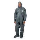 Lakeland Coverall, Hood, Pyrolon Cr/Fr, 2Mil, Boot/Wrist, 2XL (51150-2XL)-Material: Pyrolon