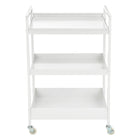 Union & Scale Rolling Cart - White-4 smooth-rolling wheels (2 lockable)