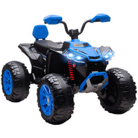 Qaba 24V 2-Seater Ride On Car for Kids with Suspension Wheels - Blue-Powerful dual 24V motors deliver adventure and smooth speed control 