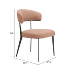 Zuo Loom Dining Chair - Tan - Set of 2-6
