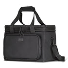Champs Onyx Nylon Cooler Bag - Black-Dual interior cooler compartments to keep your items seperated and fresh