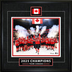 Frameworth Team Canada Classic Series 2025 Four Nations Champions - Framed Print - 18" x 18"-Officially licensed Team Canada hockey print celebrating the 2025 Four Nations championship victory