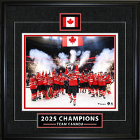 Frameworth Team Canada Classic Series 2025 Four Nations Champions - Framed Print - 18" x 18"-Officially licensed Team Canada hockey print celebrating the 2025 Four Nations championship victory