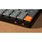 Keychron K3 Max RGB Low Profile Wireless Mechanical Keyboard - Brown Switch - 75% Layout - Carbon Black-Multi-Device Compatibility: Tailored for both Mac and Windows users, the K3 Max comes with customizable keycaps for each system, allowing you to save two different layouts directly on the keyboard.