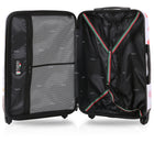 TUCCI Italy Paris Love Art 3-Piece Hardside Luggage Set-24" Checked Medium Dimensions - Inner: 24" L x 17" W x 9.6" H, Outer: 26.7" L x 17.7" W x 10.2" H, Weight: 7.27 lbs