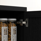 HOMCOM 63" H Pantry Cabinet with Adjustable Shelves - Black-Colour: Black 