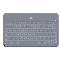 Logitech Keys-To-Go Bluetooth Keyboard for iPhone, iPad, and Apple TV - Stone-Keys-To-Go is a super-slim, super-light keyboard that you can keep with you through the day whether you re working or learning from the backyard or back at the office