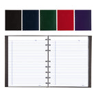 Blueline - NotePro Hardcover Twin-Wire Notebooks - 9-1/4" x 7-1/4" - Assorted Colours - 5 Pack-Black twin-wire binding with smooth, hard cover allows notebook to fold back for a flat, sturdy writing surface
