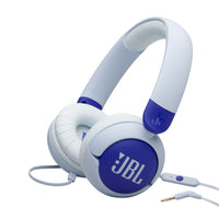 JBL Junior 320 Wired On-Ear Kids Headphones - Blue-JBL Junior 320BT headphones are designed to never exceed 85dB