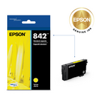 Epson T842 DURABrite Ultra Ink Cartridge - Standard Yield - Yellow-Sharp text and brilliant colours for pro-quality results
