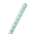 JAM Paper Christmas Wrapping Paper - 30" x 25' - Light Blue 'Let it Snow' -Elegant gift-wrap is made from high quality paper and features bright colours & patterns