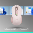 Logitech Signature M650 Wireless Mouse - Rose-Works on multiple platforms: Experience seamless compatibility with Windows, macOS, Linux, Chrome OS, ipadOS, and Android operating systems with Logitech Signature M650 wireless Bluetooth mouse