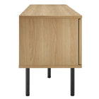 Modway Cambria 60" TV Stand - Oak-Sliding Doors