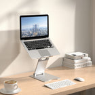 ShoppingAll Ergonomic Height Adjustable Laptop Stand Riser - Silver - 4 Pack-17.6 lb weight capacity