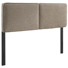 Modway Lindee Boucle Fabric Full Headboard - Oatmeal-Pillow Style Headboard
