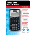 Texas Instruments TI-30XIIS Solar 2-Line Scientific Calculator, Navy-Impact resistant cover with quick-reference card, teacher kit available