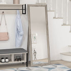 HOMCOM Full Length Mirror - 20.1" W x 57.9" H - Grey-Thick mirror for a gleaming and beautiful finish 