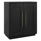 Hudson&Canal Tillman 28"W Accent Cabinet - Black Grain-Modern contemporary design for your home office, bedroom, or living spaces