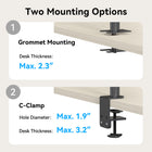 ShoppingAll Dual Monitor Mount Stand with Adjustable Arm for 13"-32" Monitors - Black-8