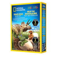 National Geographic Dino Egg Dig Kit-Excavate a dinosaur figure from each egg in the kit