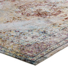 Modway Success Merritt Transitional Distressed Floral Vintage Medallion Area Rug - 4 ft W x 6 ft L - Multicolored-8