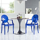Modway Casper Dining Armchairs - Blue - 2 Pack-Stackable