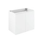 Modway Bryn 30" Wall-Mount Bathroom Vanity - White-Modern Bathroom Vanity