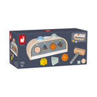 Janod Sweet Cocoon Taptap & Shape Sorter-3-in-1 activity to develop agility and coordination.