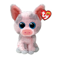 TY Beanie Boos - Hambone The Pink & Gray Pig (Glitter Eyes)-Plush