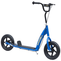 HOMCOM Adjustable Kids Pro Stunt Scooter Street Bike Bicycle Ride On - Blue-Help your sweetie improve their balance and build up their strength