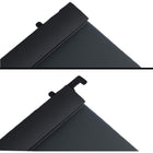 JAM Paper Plastic Report Covers with Slide Lock Clip Letter Size - 9 x 12 - Black with Clear Front - 6 Pack-4