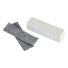 MasterVision Antimicrobial Magnetic Whiteboard Eraser Kit - White-Felt pads can be replaced when erasing becomes ineffective