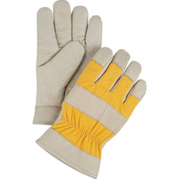 Zenith Safety Premium Quality Gloves, Medium, Grain Pigskin Palm, Foam Fleece Inner Lining - 12 Pack-Cuff Material: Leather