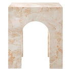 Modway Valen Square Indoor/Outdoor Patio Arched Concrete Side Table - Honey Onyx-7