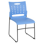 Flash Furniture HERCULES Series Sled Base Stack Chair with Air-Vent Back - Blue-881 lb. Weight Capacity