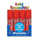 Kwik Stix Solid Tempera Paint Sticks - Red - 12/Pack - 2 Pack-The fast, 90 second dry time formula you love