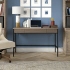 Hudson&Canal Nolan 48" Writing Desk - Antiqued Grey Oak-Features easy assembly