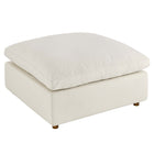 Modway Commix Down Filled Overstuffed Ottoman - Light Beige-Contemporary Modern Ottoman