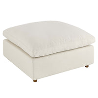 Modway Commix Down Filled Overstuffed Ottoman - Light Beige-Contemporary Modern Ottoman