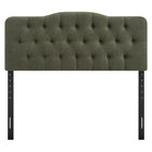 Modway Annabel Premium Linen Blend Full Headboard - Sage-Dense Foam Padded Headboard