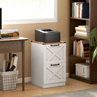 HOMCOM 2-Drawer Letter/A4 Filing Cabinet - White-Four deep drawers organise Letter/A4 files, top surface holds your printer
