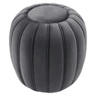Modway Celebrate Channel Tufted Performance Velvet Ottoman - Grey-Sturdy Construction