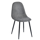 Homy Casa Upholstered Guest & Reception Chairs - Grey Fabric - 4 Pack-Breathable brushed fabric: Keeps you cool and comfortable during long sitting sessions.