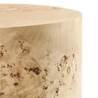 Modway Cosmos 16" Round Burl Wood Side Table - Natural Burl-7