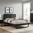Modway Marlee Wood Full Platform Bed with Angular Frame - Black-Assembly Required